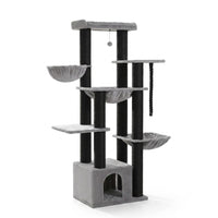 Arbre à Chat XXL 170cm avec Hamac et 11 Griffoirs Sisal