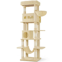 Arbre à Chat XXL 170cm avec Tapis Lavable et Grand Perchoir
